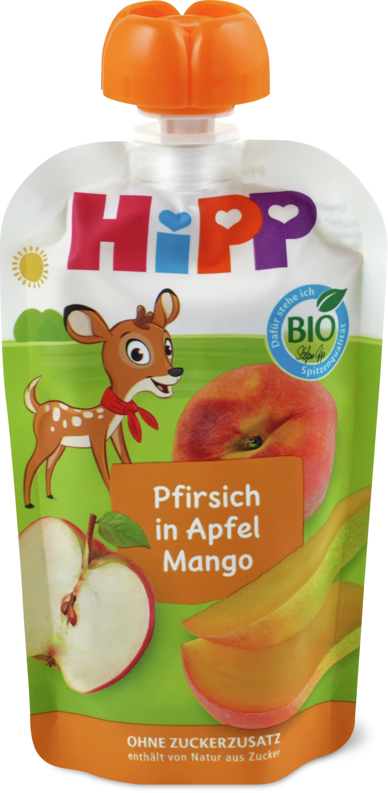 Hipp Bustina morbida pesca in mela e mango 100g
